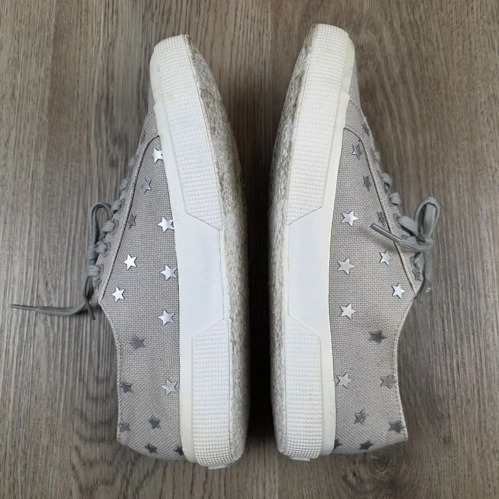 Superga Pyper America Silver Star Sneakers Size 9.5